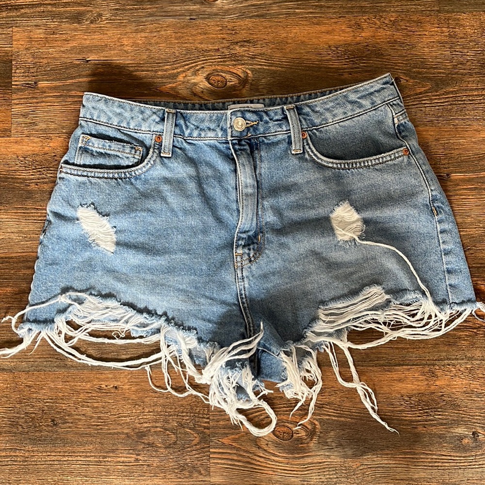 High rise denim jeans